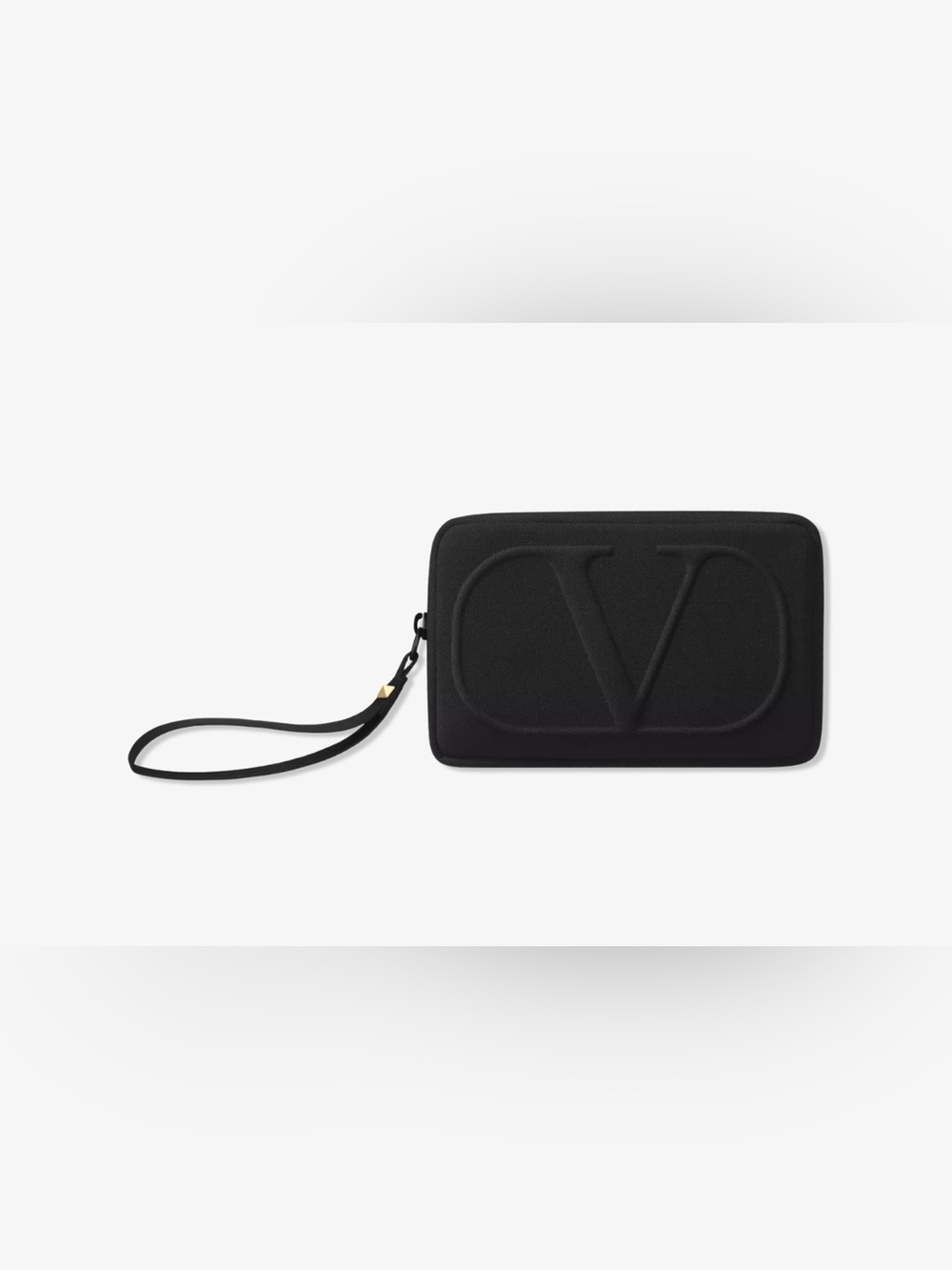 Valentino Black Wristlet Clutch Pouch GWP!!